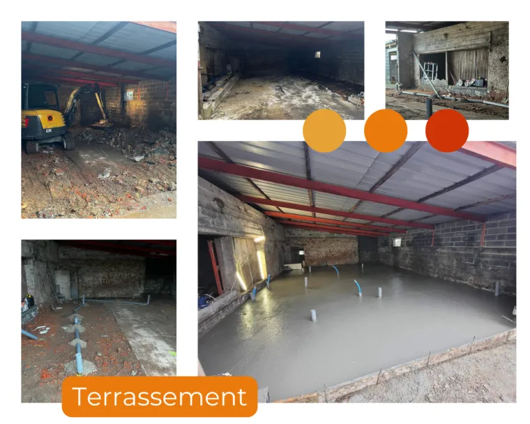 Chantier : Terrassement , Landrecies, Jacquinet Aménagements Extérieurs