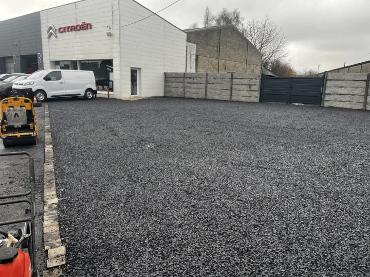 aménagement de parking à LE QUESNOY, Landrecies, Jacquinet Aménagements Extérieurs