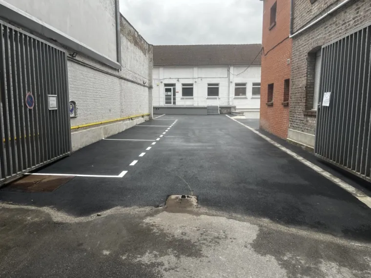 rénovation de parking sur la commune de valenciennes, Landrecies, Jacquinet Aménagements Extérieurs