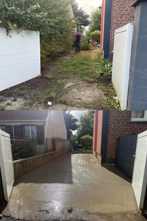 dalle béton, Landrecies, Jacquinet Aménagements Extérieurs