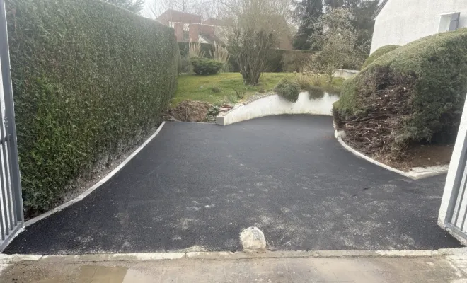 rénovation de cour sur la commune de Caudry, Landrecies, Jacquinet Aménagements Extérieurs