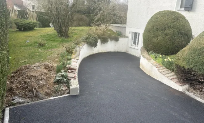 rénovation de cour sur la commune de Caudry, Landrecies, Jacquinet Aménagements Extérieurs