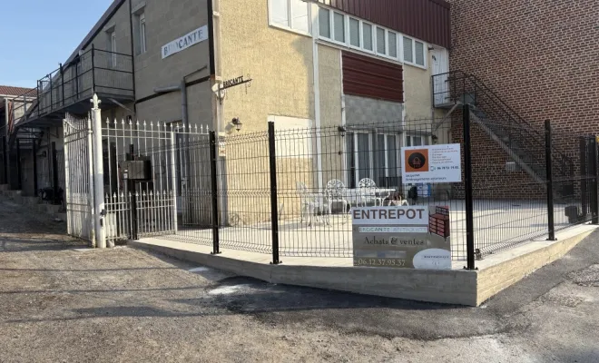 création d'un espace extérieur sécurisé sur la commune de ARTRES, Landrecies, Jacquinet Aménagements Extérieurs