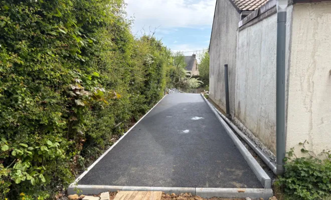 métamorphose de la cour, Landrecies, Jacquinet Aménagements Extérieurs